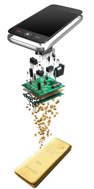 Du smartphone au lingot d'or © Umicore Du smartphone au lingot d'or © Umicore