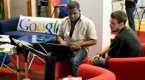 Dans les bureaux de Google (Droits photo : Google)