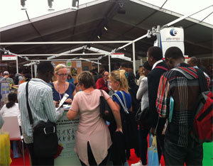 Affluence à 'Paris pour l'emploi' le 4 octobre 2013.