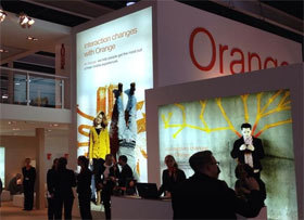 Stand d'Orange au Mobile World Congress 2014