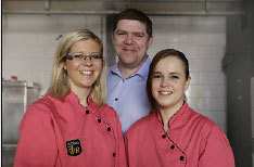 Laurent Rigaud et ses filles. Photo : François Maréchal