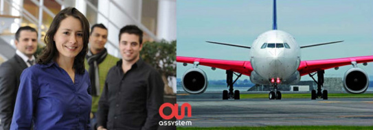 Visuel de la campagne de recrutement d'Assystem.