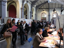 Le Forum de l'emploi et du stage textile à l'Ensait de Roubaix.