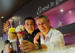Nicolas et Freddy Babin, fondateurs de "Ernest le glacier". Nicolas et Freddy Babin, fondateurs de "Ernest le glacier".