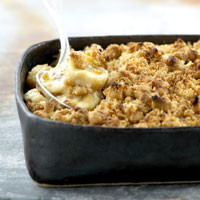 Crumble de bananes au chocolat Crumble de bananes au chocolat