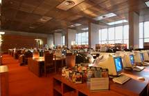 Salle de lecture de la bibliothèque François Mitterand à Paris