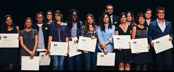 Une partie des lauréats 2016 de la bourse Déclics Jeunes ! © L. Lung / Fondation de France