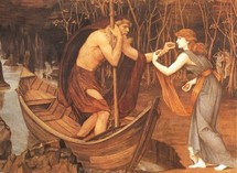 Dans la mythologie grecque, Charon faisait passer les morts sur sa barque Dans la mythologie grecque, Charon faisait passer les morts sur sa barque
