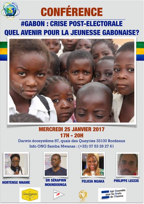 Droits de l'homme : l'ONG Samba Mwanas dénonce la situation des jeunes au Gabon Droits de l'homme : l'ONG Samba Mwanas dénonce la situation des jeunes au Gabon