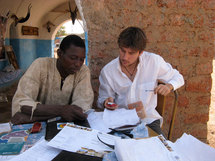 Antoine Horellou à Ouagadougou pour La Voûte Nubienne.