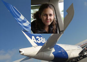 Delphine, formatrice en maintenance sur A380