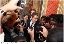 Nicolas Sarkozy a dévoilé la réforme au lycée Samuel de Chaplain de Chennevières-sur-Marne (Val-de-Marne).