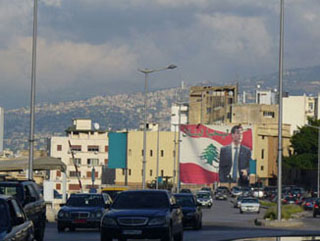 Sur la colline, les quartiers de Beyrouth Est