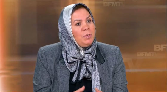 Latifa Ibn Ziaten sur un plateau de BFMTV. (capture écran)