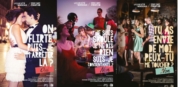 Affiche de la campagne menée à l'université de Bordeaux en 2016.