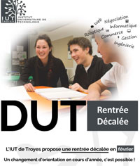 Affiche de l'IUT de Troyes. Affiche de l'IUT de Troyes.