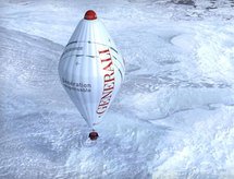 Jean-Louis Etienne tente la traversée de l'Arctique en ballon
