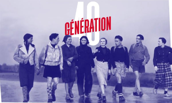 Affiche de l'exposition Génération 40 - Les jeunes dans la guerre © CHRD Lyon
