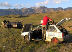 Recherche d'itinéraire lors des précédents Mongol Rally...