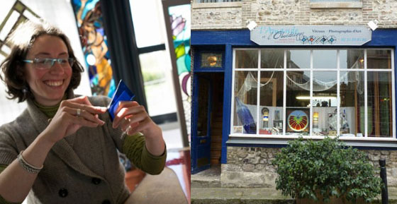 Amandine Steck dans son atelier boutique à Honfleur. © Arnaud Lombard (www.lombard-photographe.com) Amandine Steck dans son atelier boutique à Honfleur. © Arnaud Lombard (www.lombard-photographe.com)