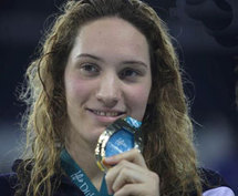 Camille Muffat, médaillée d'or sur 200m libre.