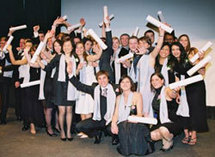 Remise des diplômes, en 2008.