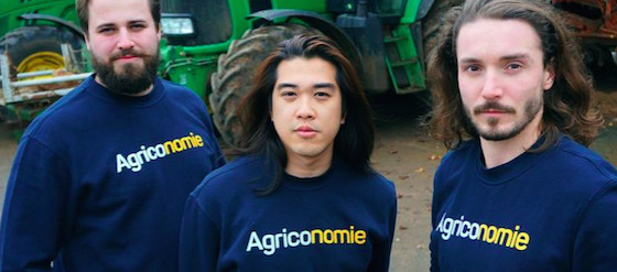 Les trois fondateurs d'Agronomie, dont Clément le Founis (à g.) Les trois fondateurs d'Agronomie, dont Clément le Founis (à g.)