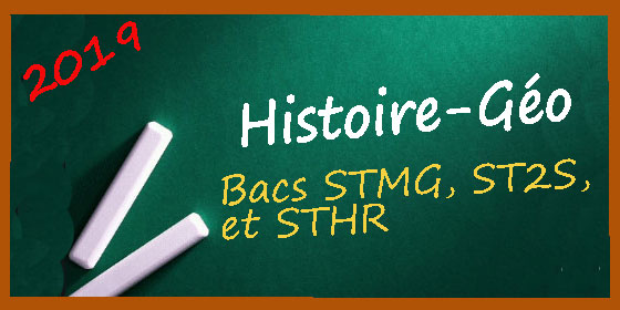 Les corrigés des sujets d'histoire-géo pour les séries STMG, ST2S, STHR