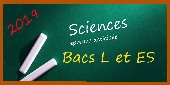 Corrigés de l'épreuve anticipée de sciences pour les bacs L et ES Corrigés de l'épreuve anticipée de sciences pour les bacs L et ES