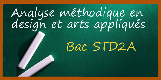 Le corrigé d'analyse méthodique en design et arts appliqués au bac STD2A Le corrigé d'analyse méthodique en design et arts appliqués au bac STD2A