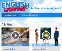 Home page du site www.englishbyyourself.fr