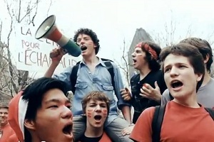 Manifestation d'étudiants québecquois contre la hausse des droits universitaires