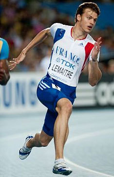 Christophe Lemaitre, aux championnats du monde de Daegu en 2011.