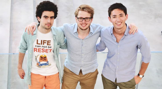 Les trois fondateurs des Sherpas. Les trois fondateurs des Sherpas.