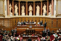 L'hémicycle du Sénat au Palais du Luxembourg.