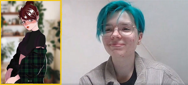 Mathilde David et son auto-portrait à découvrir sur son compte Instagram @minimochi_draw Mathilde David et son auto-portrait à découvrir sur son compte Instagram @minimochi_draw