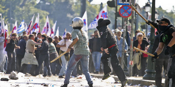 Emeutes en Grèce contre l'austérité en octobre 2011. Photo : Visilis Germanis / Dreamstime Emeutes en Grèce contre l'austérité en octobre 2011. Photo : Visilis Germanis / Dreamstime