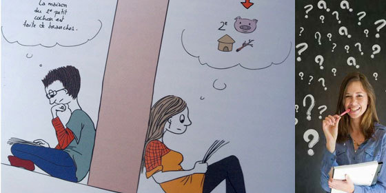 Etes-vous auditif ou visuel ? (Dessin : Dominique Donckels dans "Objectif Mémoire")). Etes-vous auditif ou visuel ? (Dessin : Dominique Donckels dans "Objectif Mémoire")).