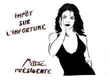 Dans les rues de Paris : Miss-Tic présidente ! Dans les rues de Paris : Miss-Tic présidente !