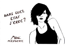 Dans les rues de Paris : Miss-Tic présidente ! Dans les rues de Paris : Miss-Tic présidente !