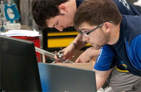 La finale de mécatronique à Leipzig en 2013.Photo: WSF-Laurent Bagnis La finale de mécatronique à Leipzig en 2013.Photo: WSF-Laurent Bagnis