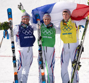 Ski cross : trois Français sur le podium à Sotchi