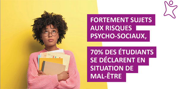 Illustration de l'enquête LMDE-CSA 2022 "Santé des étudiants". Illustration de l'enquête LMDE-CSA 2022 "Santé des étudiants".
