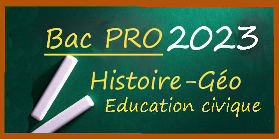 Bac pro 2023 : les sujets et corrigés en Histoire géographie et éducation civique
