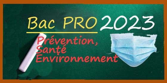 Bacs pro 2023 : les sujets et corrigés de Prévention Santé Environnement Bacs pro 2023 : les sujets et corrigés de Prévention Santé Environnement