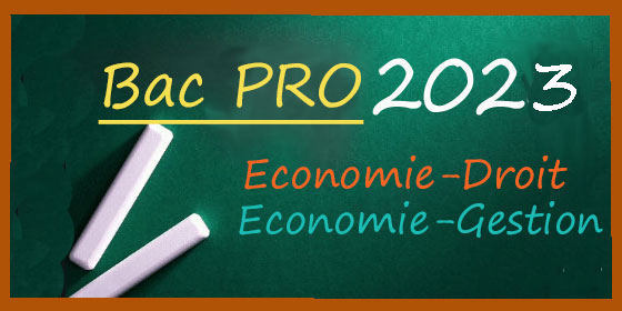 Bac Pro 2023 : les sujets et corrigés d'Economie-Droit, et Economie-Gestion