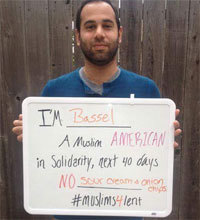 Bassel Riche, à l'intiative de la campagne #Muslims4Lent