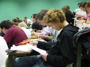 Etudiants en médecine à l'université Lyon 1 / Photo : E. Le Roux, Communication ucbl.