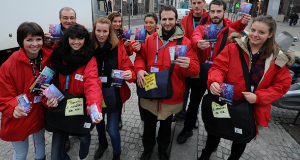 Volontaires du service civique pour la prévention routière dans la région Centre © Alex Beugnet