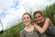 Devant des éoliennes à Ste-Suzanne (île de la Réunion) Devant des éoliennes à Ste-Suzanne (île de la Réunion)